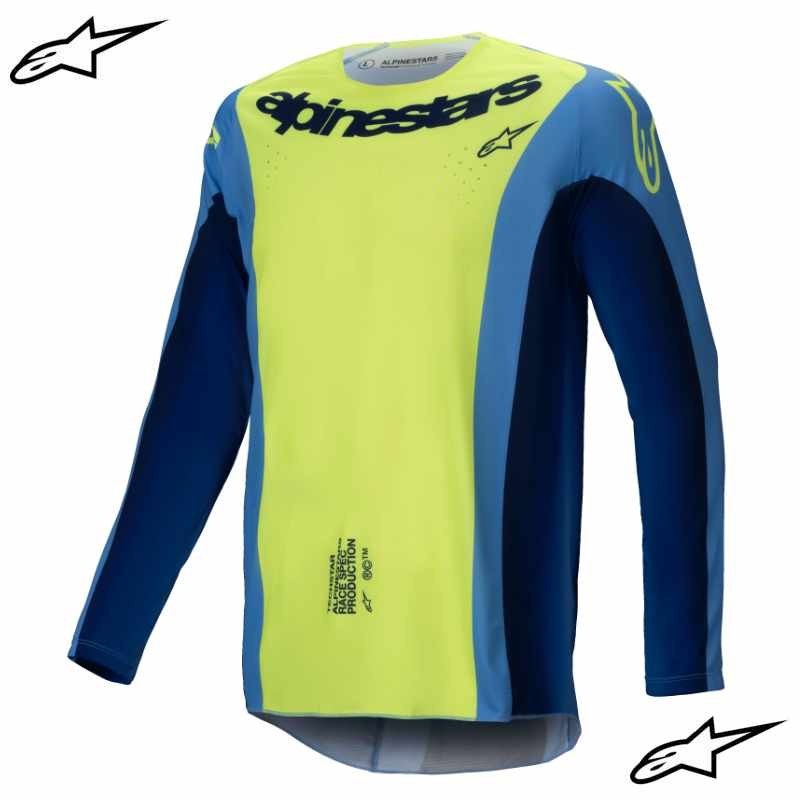 Maillot ALPINESTARS TECHSTAR Melt yellow-blue