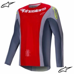 Maillot ALPINESTARS TECHSTAR Melt red-gray