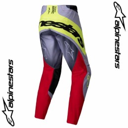 Pantalon ALPINESTARS TECHSTAR Melt red-gray