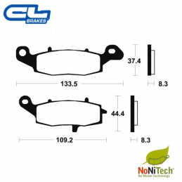 Plaquettes de frein CL-BRAKES 2383XBK5