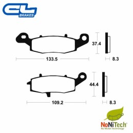 Plaquettes de frein CL-BRAKES 2384XBK5