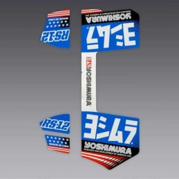 Kit stickers YOSHIMURA RS-12 bleu
