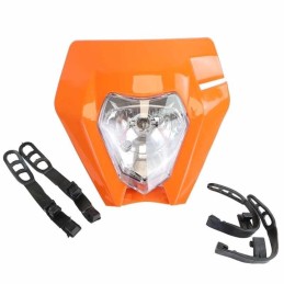 Plaque phare type KTM orange