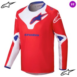 Maillot enfant ALPINESTARS RACER Veil red white