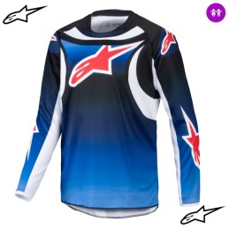 Maillot enfant ALPINESTARS RACER Wurx blue black