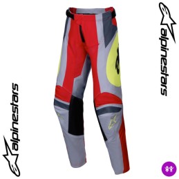 Pantalon enfant ALPINESTARS RACER red gray