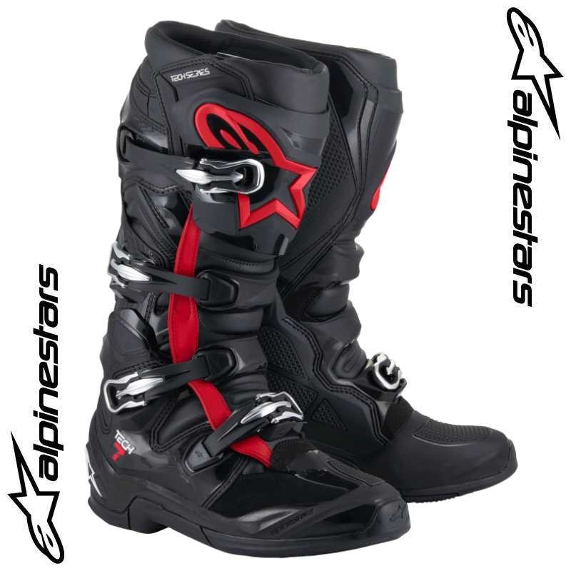 Bottes ALPINESTARS TECH 7 Black-red Bottes ALPINESTARS TECH 7 Black-red