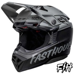 Casque BELL MOTO-10 FASTHOUSE BMF Gris-Noir
