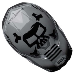 Casque BELL MOTO-10 FASTHOUSE BMF Gris-Noir