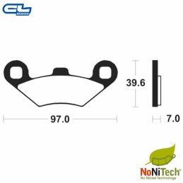 Plaquettes de frein CL-BRAKES 3100MSC