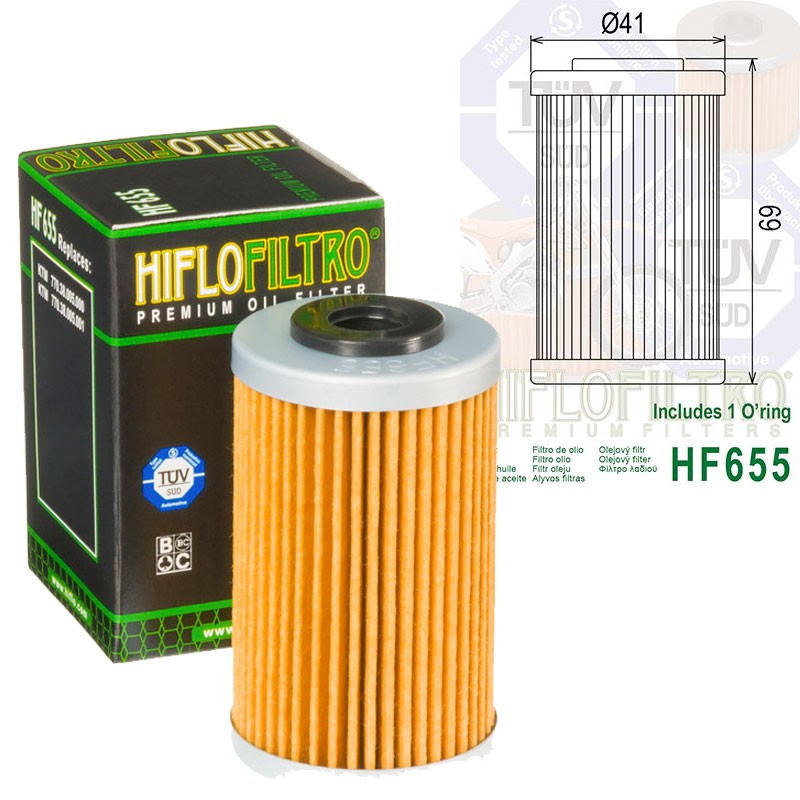 Filtre à huile HIFLOFILTRO HF655