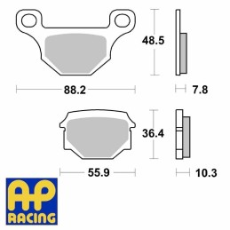 Plaquettes de frein AP RACING LMP1113SC