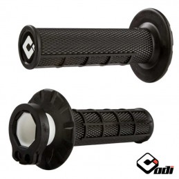 Poignées lock-on ODI Micro-X V2 Half-Waffle black