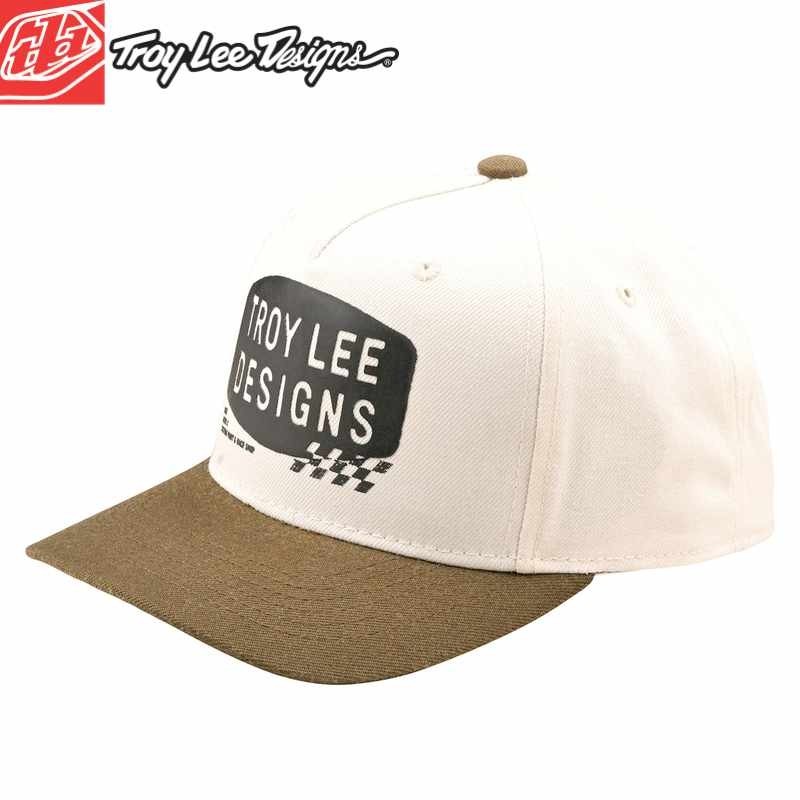 Casquette Troy Lee Designs Stamp curved white