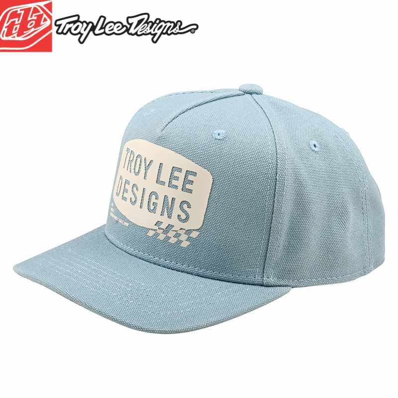 Casquette Troy Lee Designs Stamp curved blue