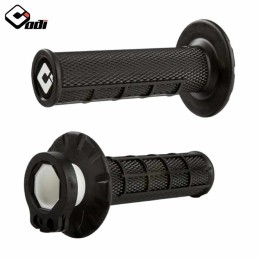Poignées lock-on ODI MX V2 Half-Waffle noir