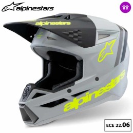 Casque enfant ALPINESTARS SM3 Radium Gray ECE06