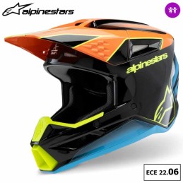 Casque enfant ALPINESTARS SM3 Fray orange ECE06