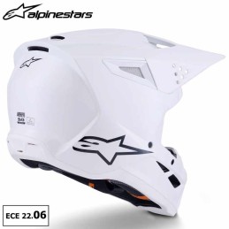 Casque ALPINESTARS SM3 Solid white ECE06