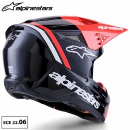Casque ALPINESTARS SM3 Radium red ECE06