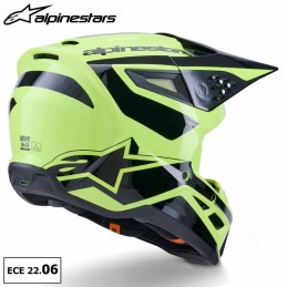 Casque ALPINESTARS SM3 Heat yellow ECE06