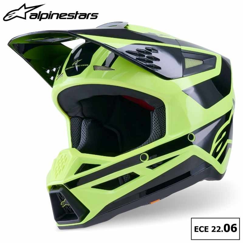 Casque ALPINESTARS SM3 Heat yellow ECE06