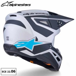 Casque ALPINESTARS SM3 Heat silver ECE06