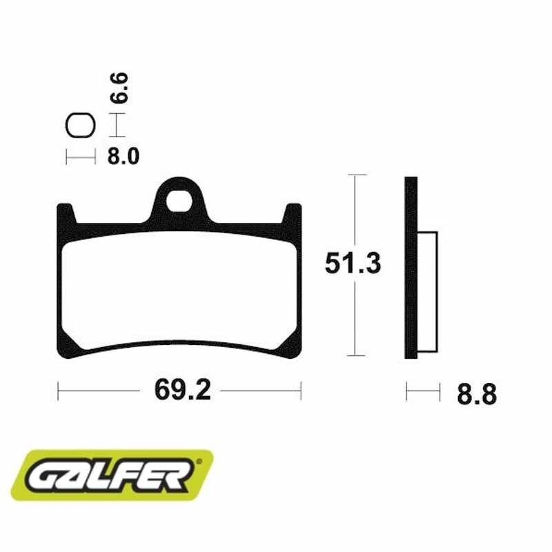 Plaquettes de frein GALFER FD178G1370