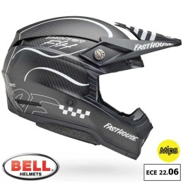 Casque BELL MOTO-10 FASTHOUSE Raven matt black
