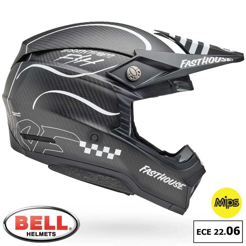 Casque BELL MOTO-10 FASTHOUSE Raven matt black