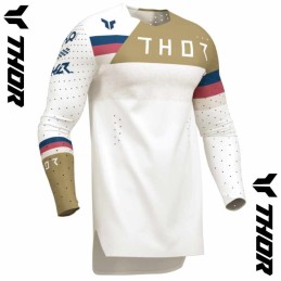 Maillot THOR SPORTMODE League white/copper