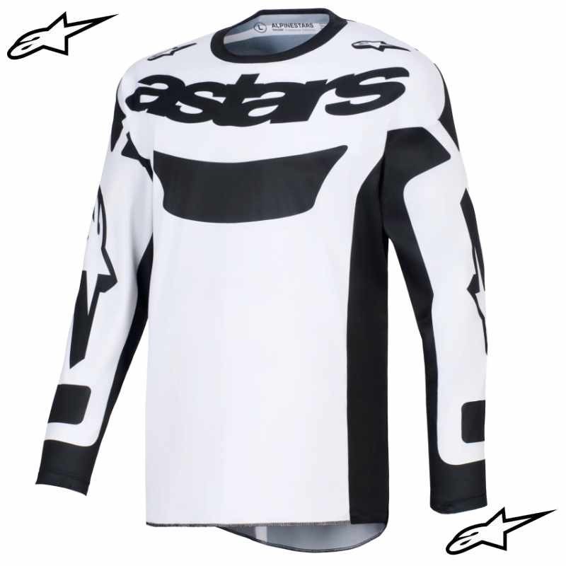 Maillot ALPINESTARS RACER Riway white