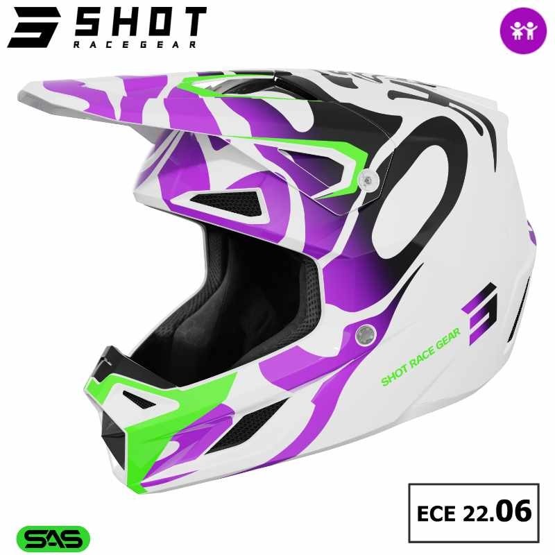 Casque enfant SPEED Ghost violet