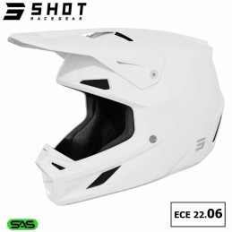Casque SPEED Solid blanc brillant