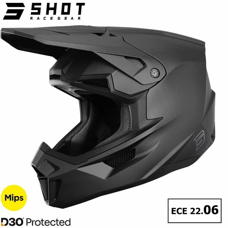 Casque LITE Solid noir mat