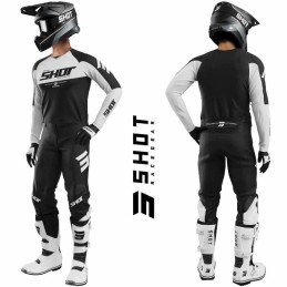 Pantalon DRAW Private noir-blanc