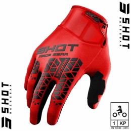 Gants VISION Tech rouge