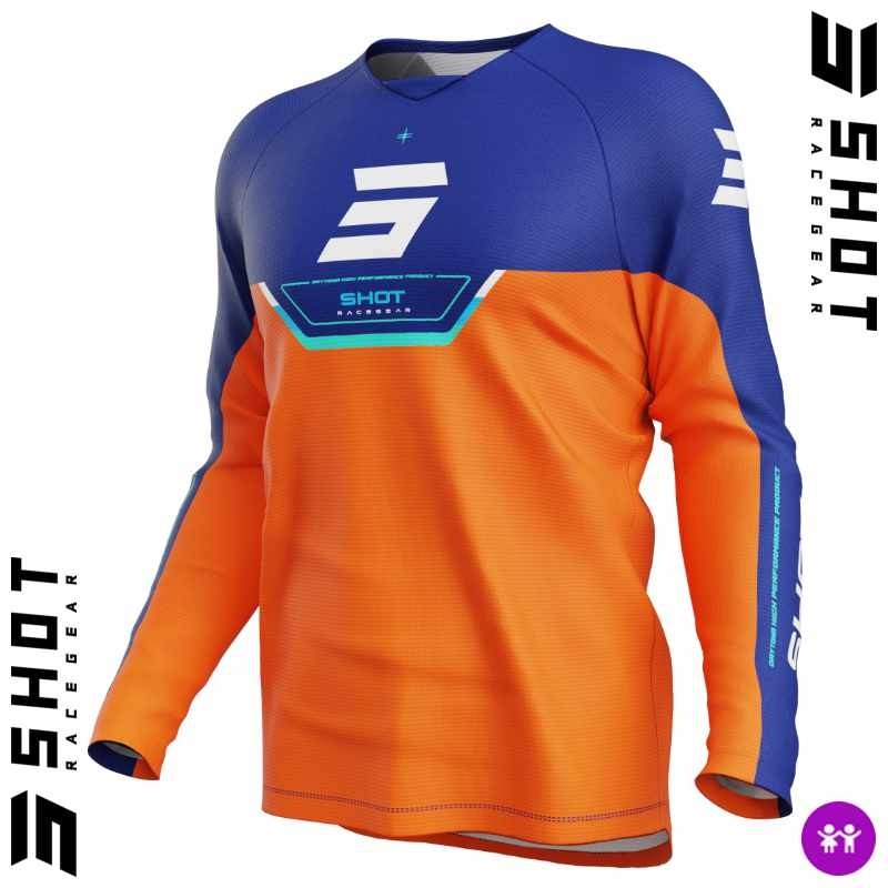 Maillot enfant SHOT DRAW Daytona orange