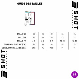 Pantalon enfant SHOT DRAW Daytona bleu