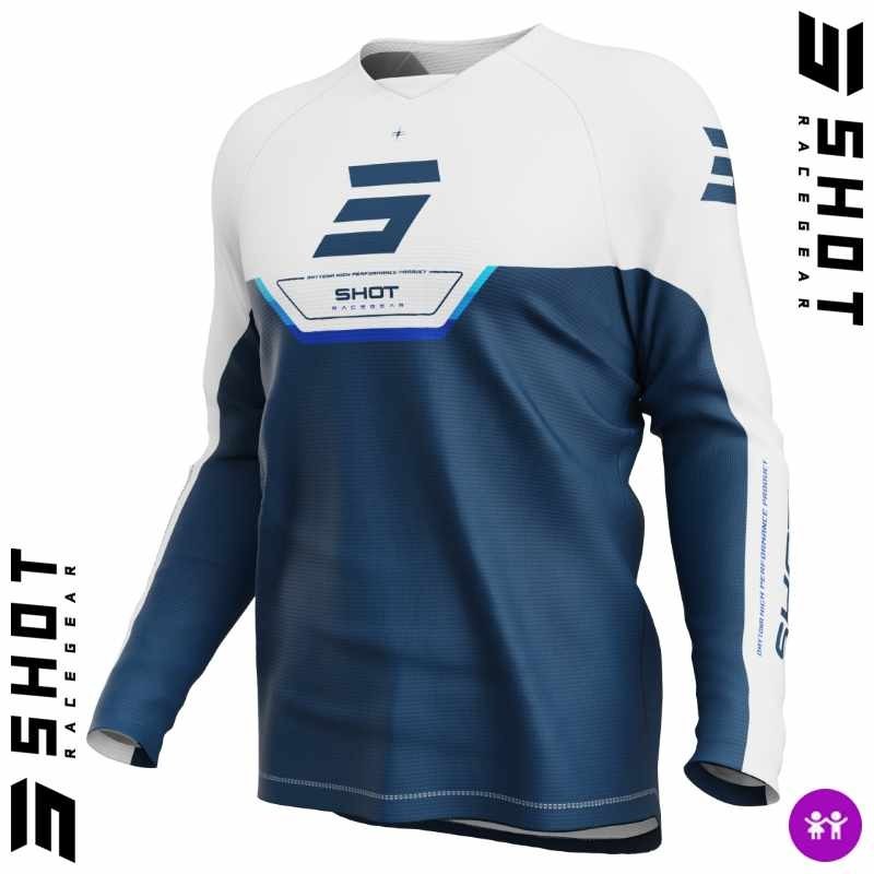 Maillot enfant SHOT DRAW Daytona bleu