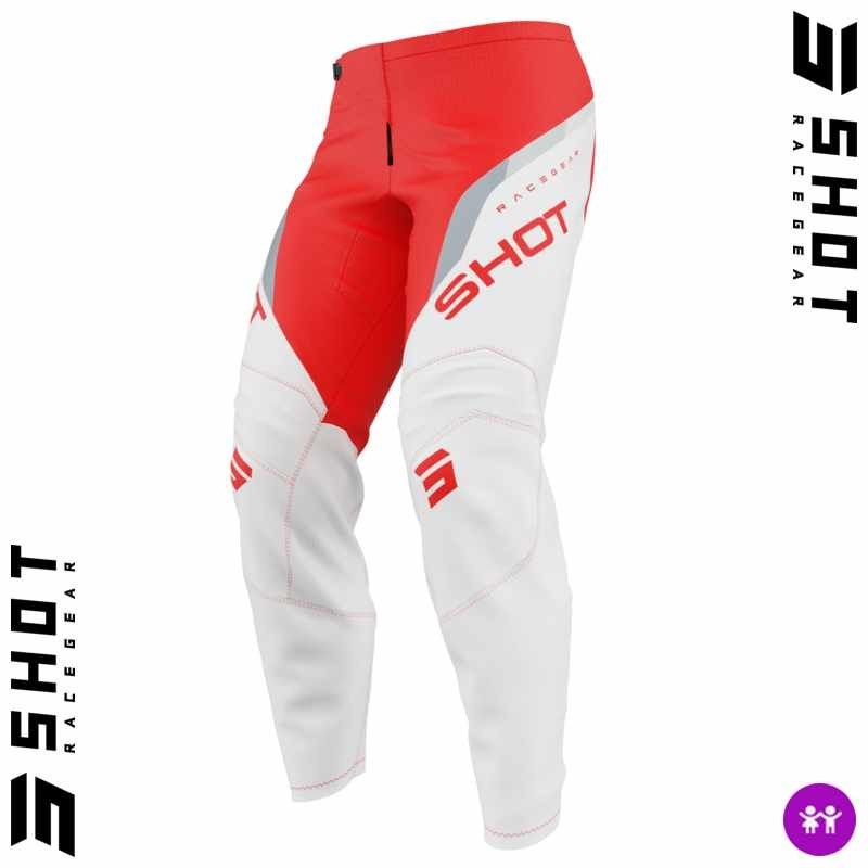 Pantalon enfant SHOT DRAW Daytona rouge