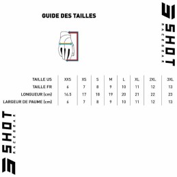 Gants SHOT DRAW jaune fluo