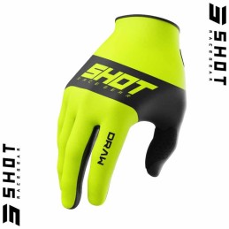 Gants SHOT DRAW jaune fluo