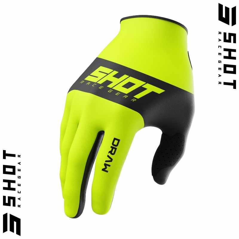 Gants SHOT DRAW jaune fluo