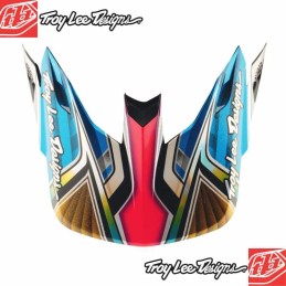 Visière Troy Lee Designs SE5 Carbon Lowrider argent