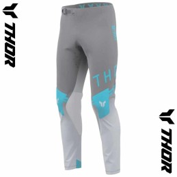 Pantalon THOR SPORTMODE Geo cyan-charcoal