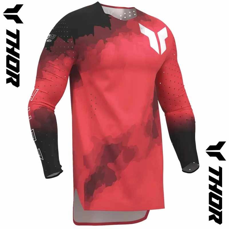 Maillot THOR SPORTMODE Carbon red-black