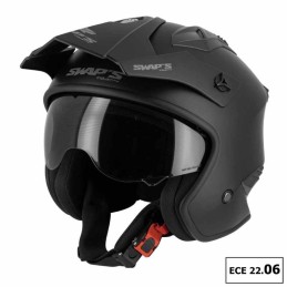 Casque jet TROOPER Noir Mat