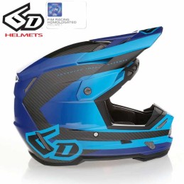 Casque 6D ATR-3 PURE Bleu brillant