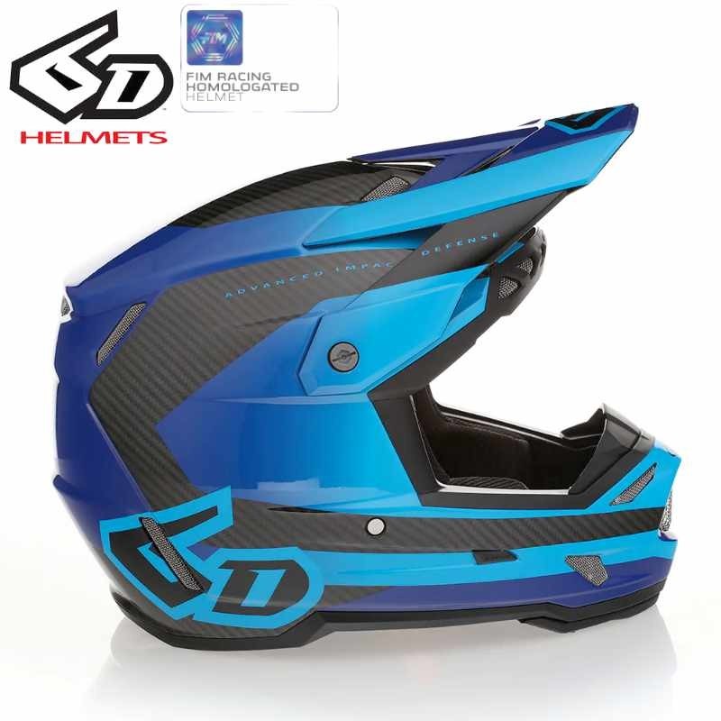Casque 6D ATR-3 PURE Bleu brillant